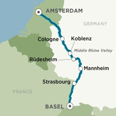 Романтика реки Рейн: Амстердам - Базель
